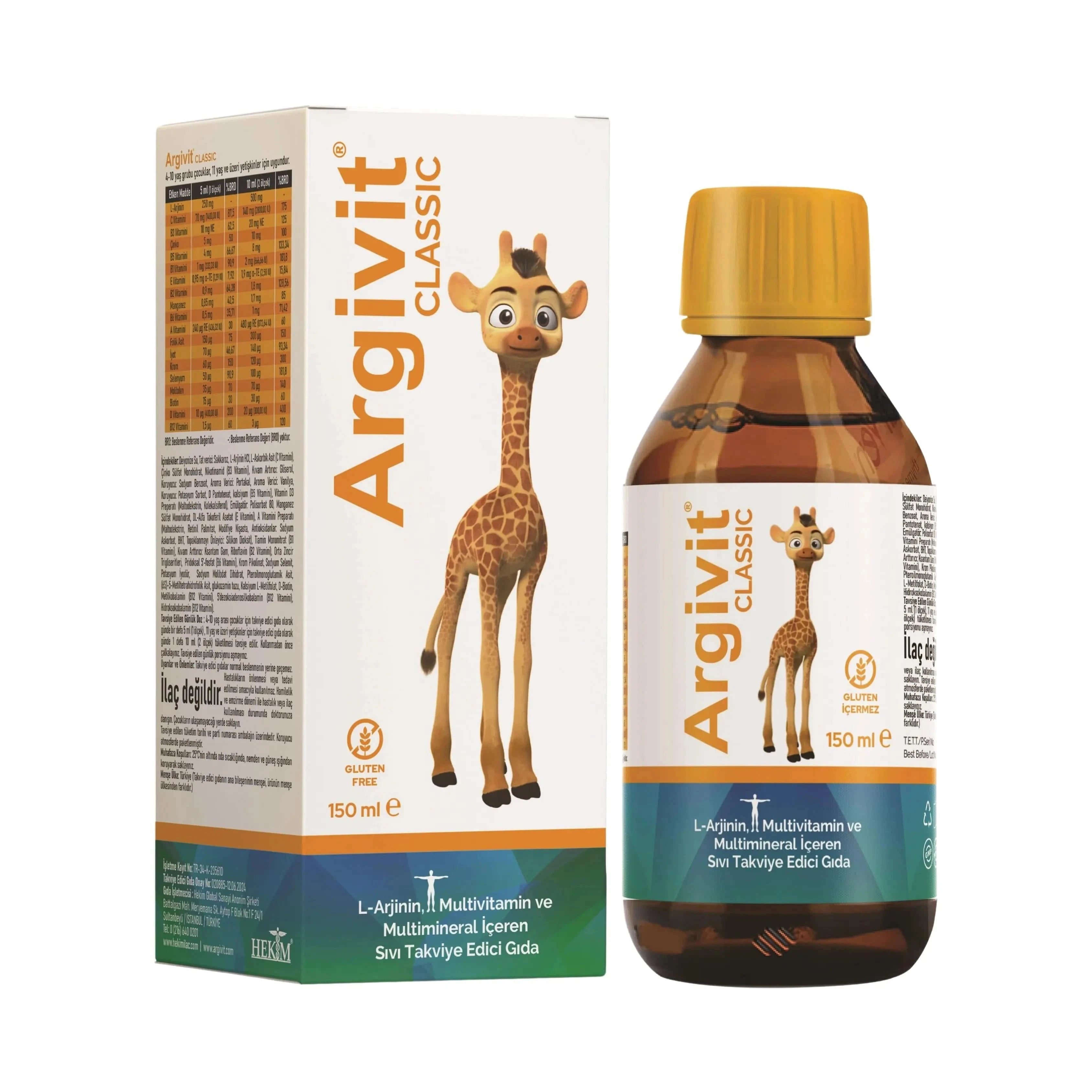 argivit Supplements Argivit Classic Syrup 150 ml
