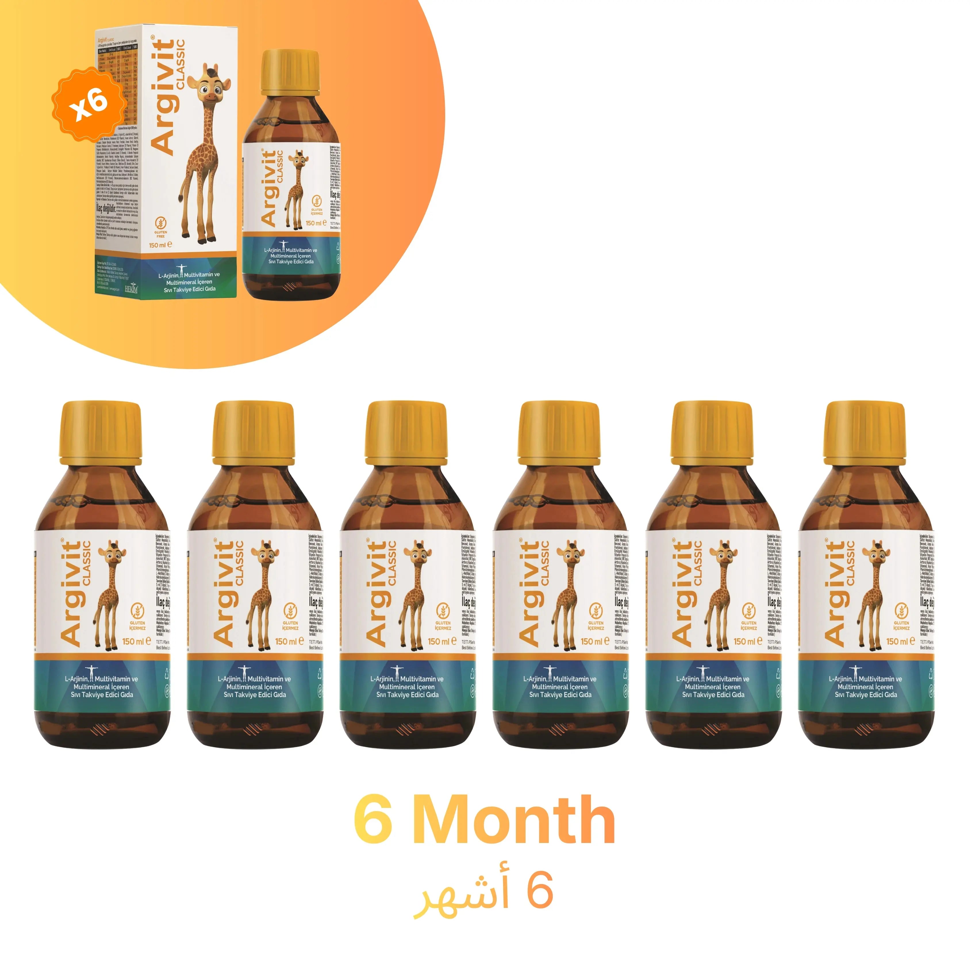 argivit Supplements Argivit Classic Syrup 6 X 150 ml