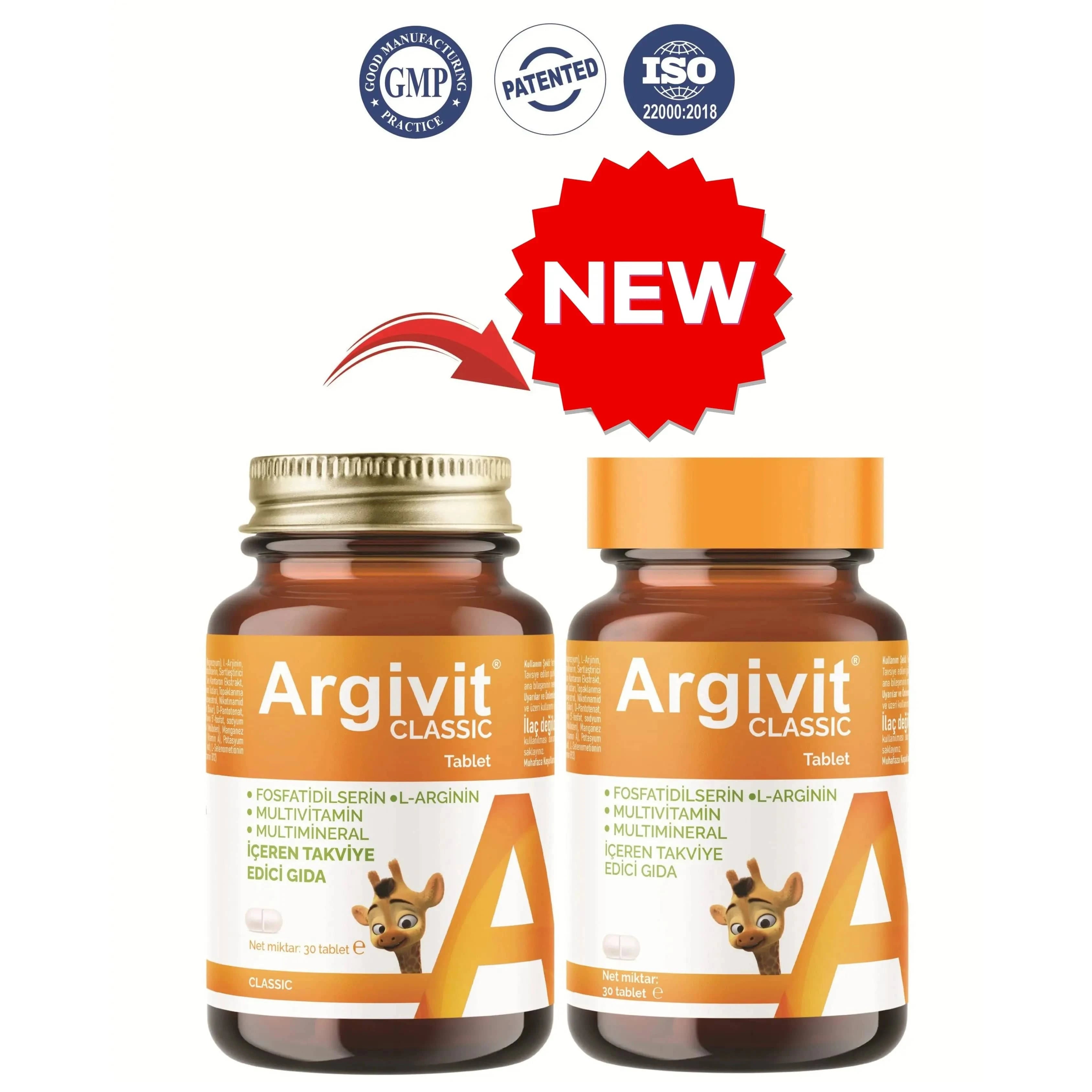 argivit Food Supplement Argivit Classic 30 Tablets