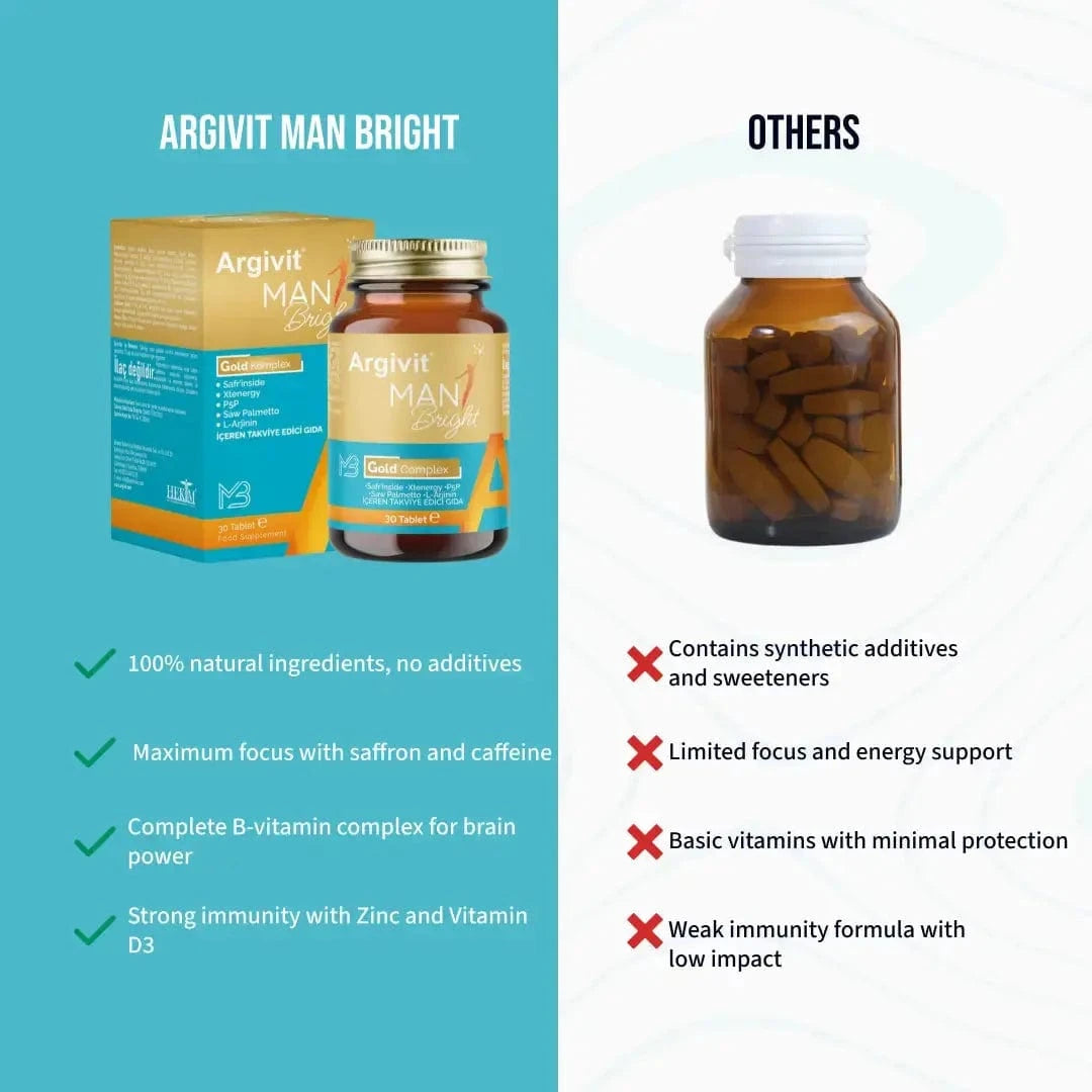 Argivit Man Bright Gold Complex 30 Tablets argivit