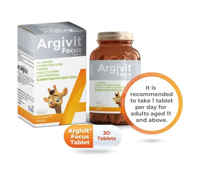 Argivit Focus Tablets - Boosts Energy, Immunity & Well-Being
