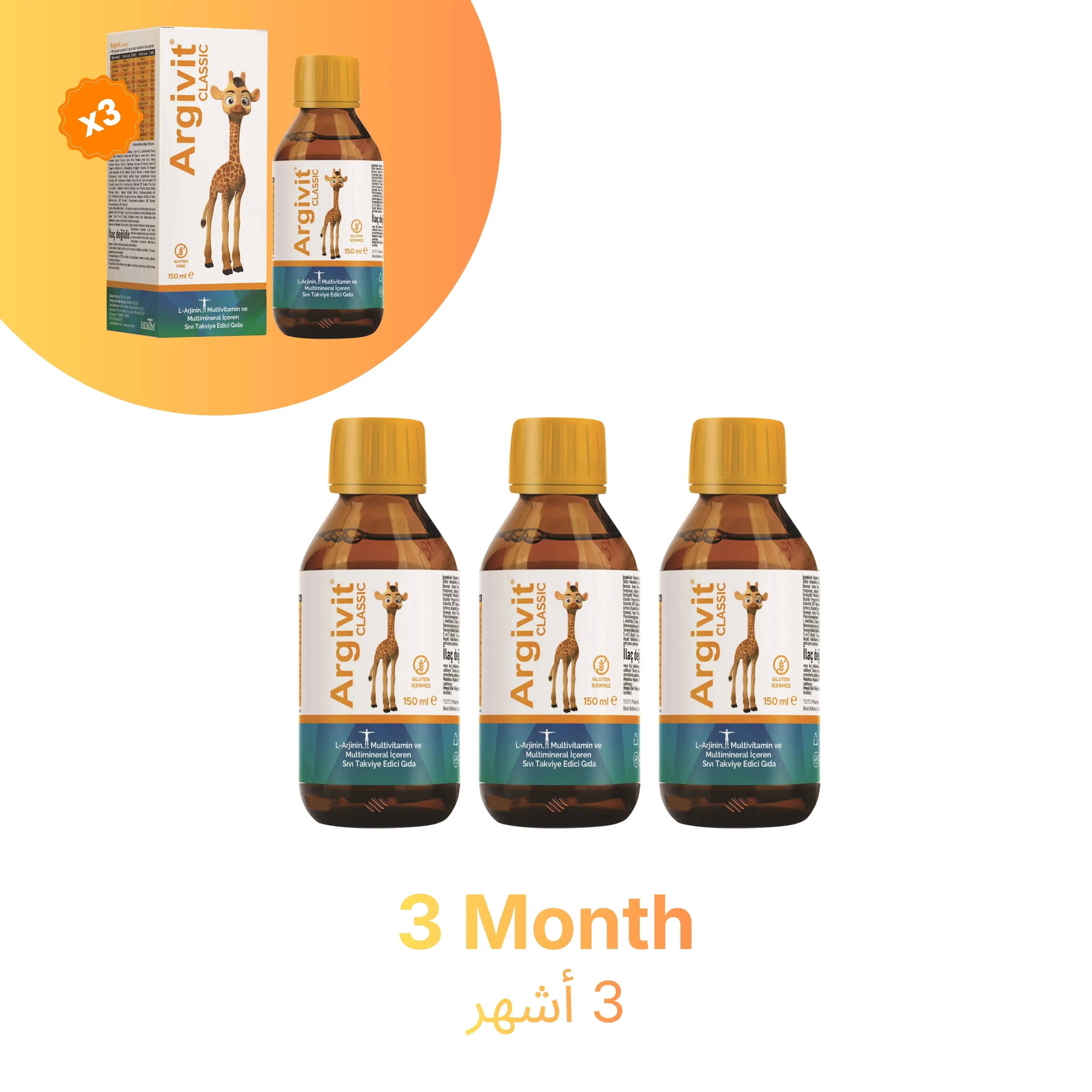 argivit Supplements Argivit Classic Syrup 3 X 150 ml