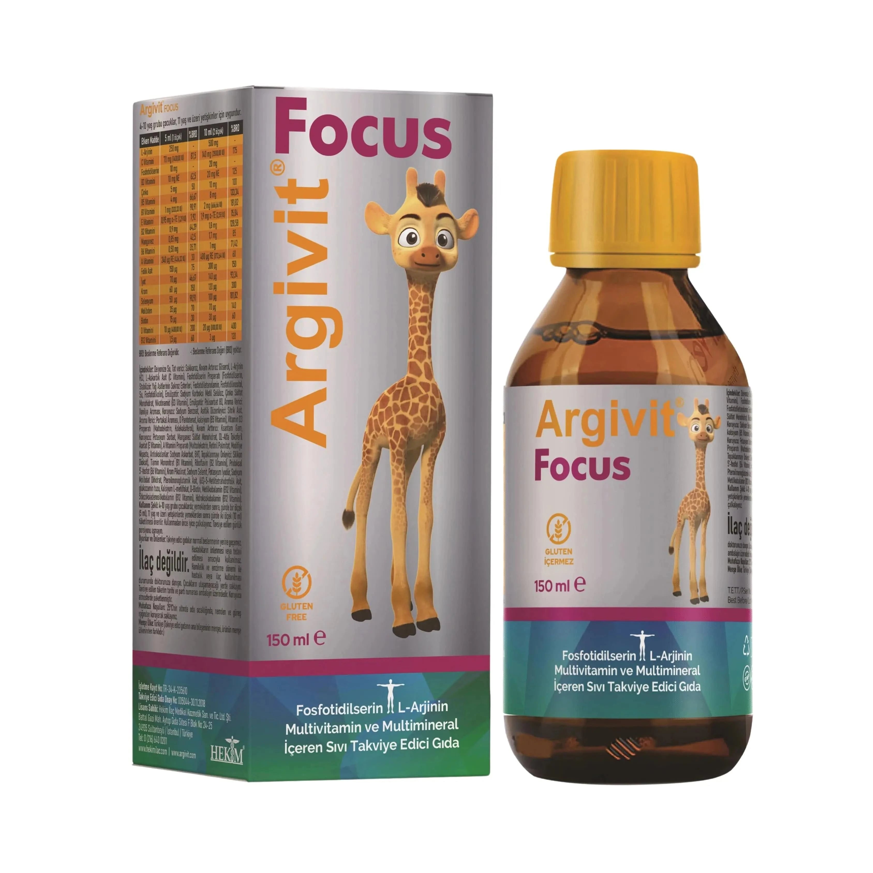 Argivit Focus Syrup 150 ml - Boost Health & Concentration – Argivit ...