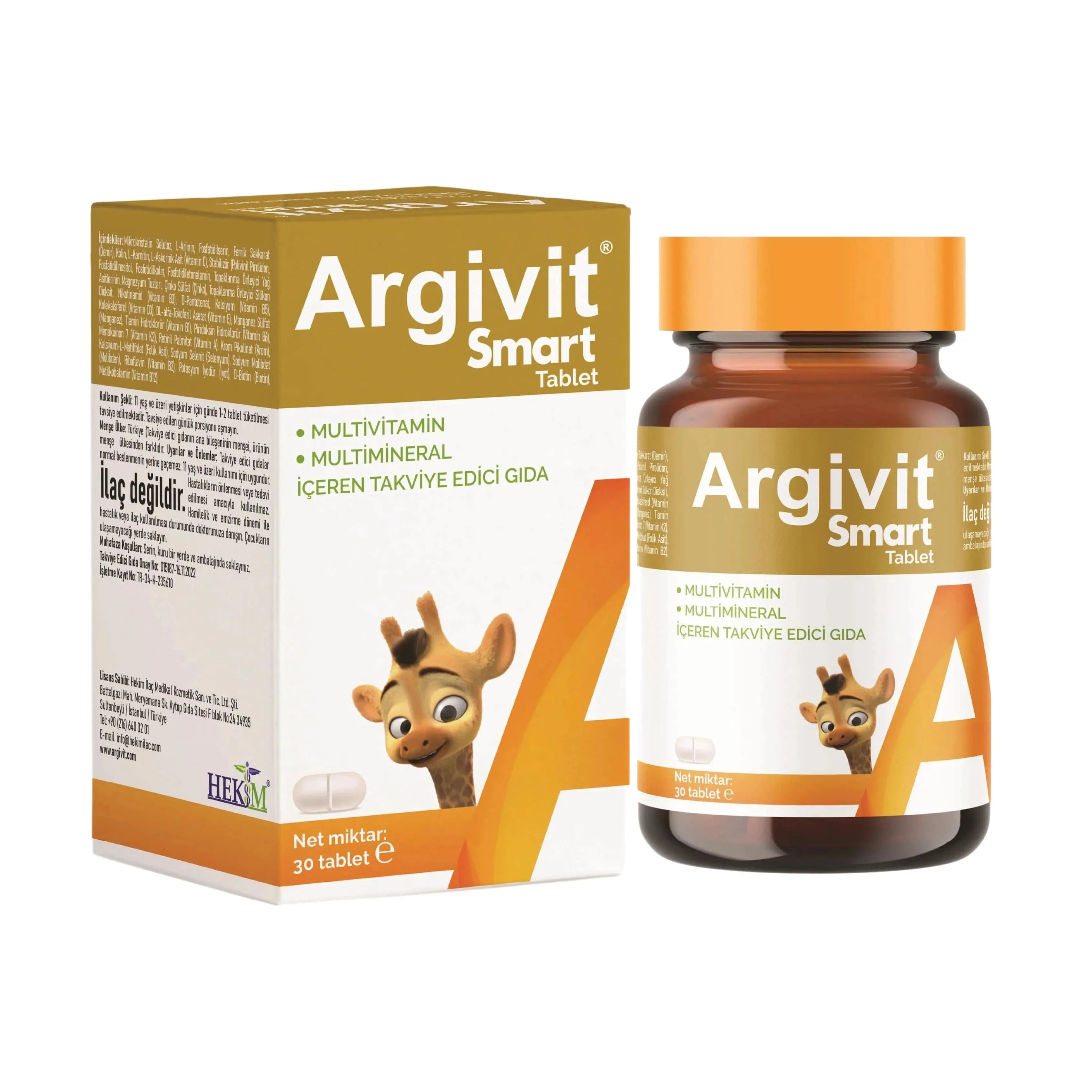 argivit Supplements Argivit Smart Tablet - 30 Tablets