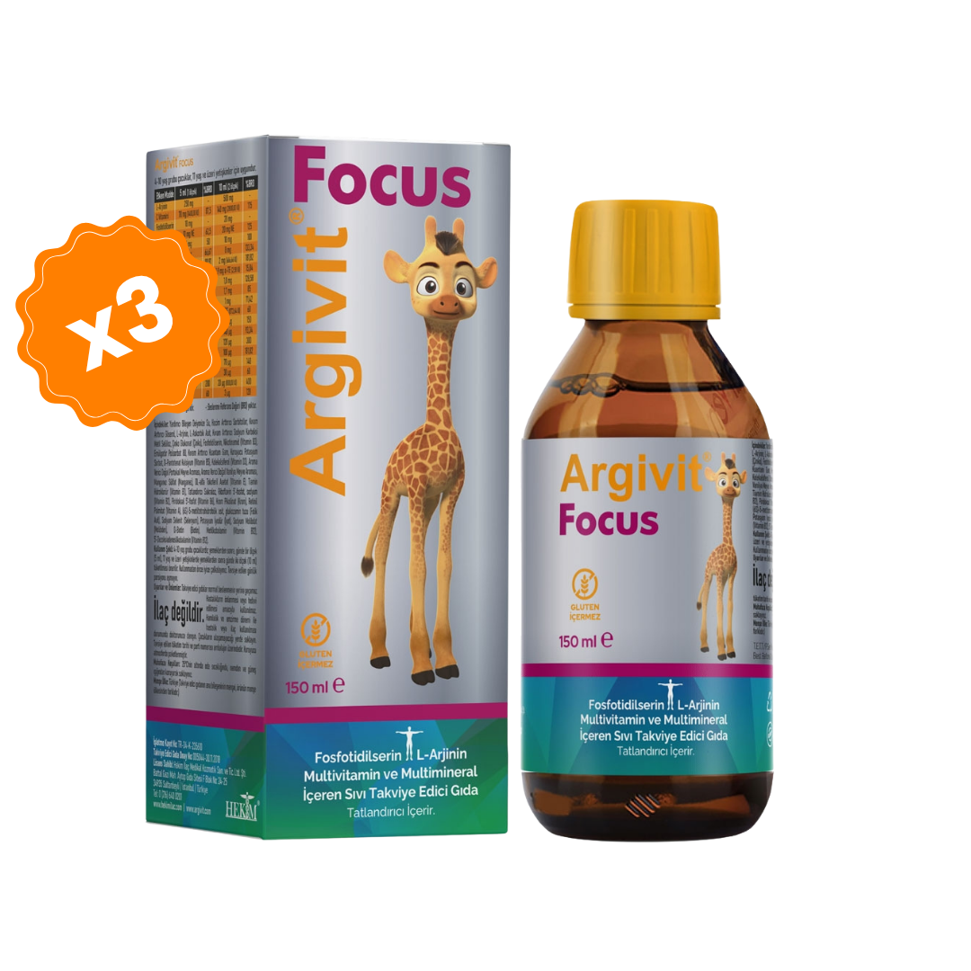 Argivit Focus Syrup 3 X 150 ml. argivit