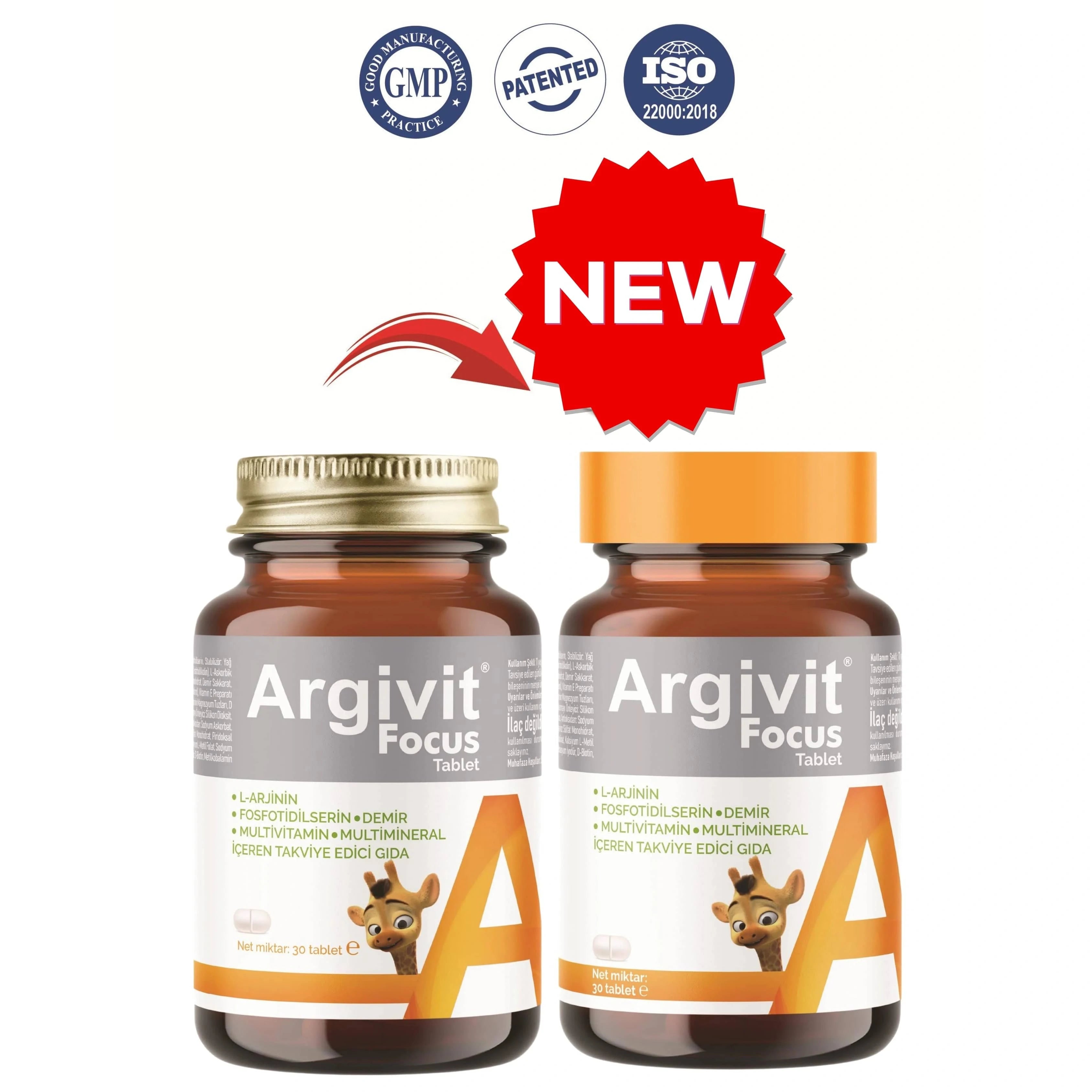 Argivit Supplements Argivit Focus Tablet - 6 X 30 Tablets