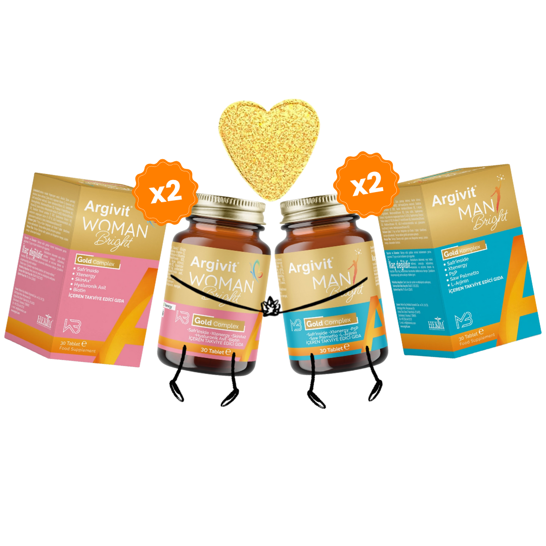 Argivit Couple Set – 4×30 Tablets (2×Man Bright + 2×Woman Bright) argivit