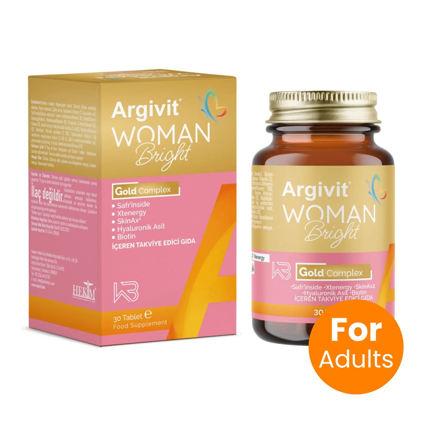 Argivit Woman Bright Gold Complex - 30 Tablets argivit