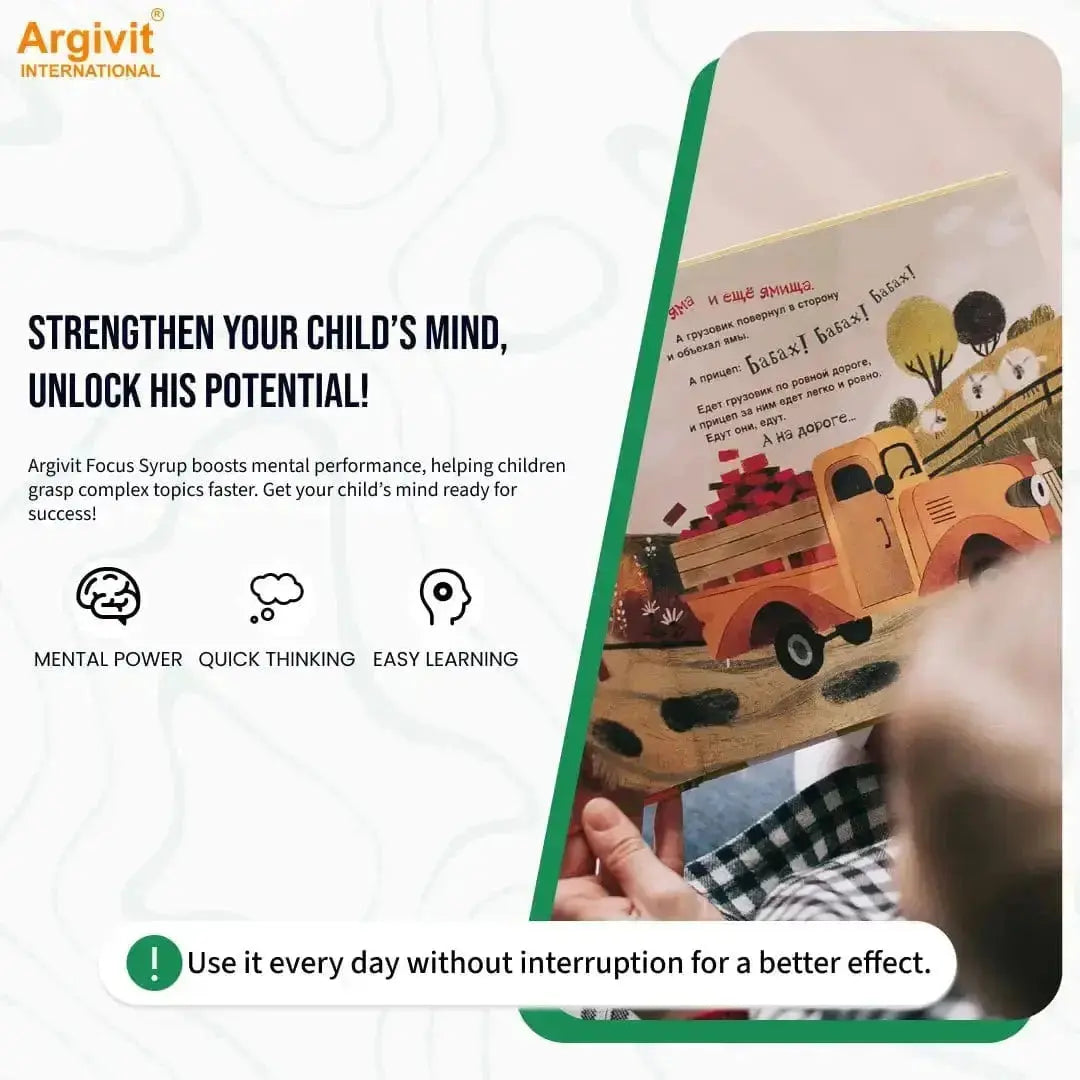Argivit Focus Syrup 150 ml - Boost Health & Concentration