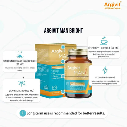 Argivit Man Bright Gold Complex 30 Tablets argivit